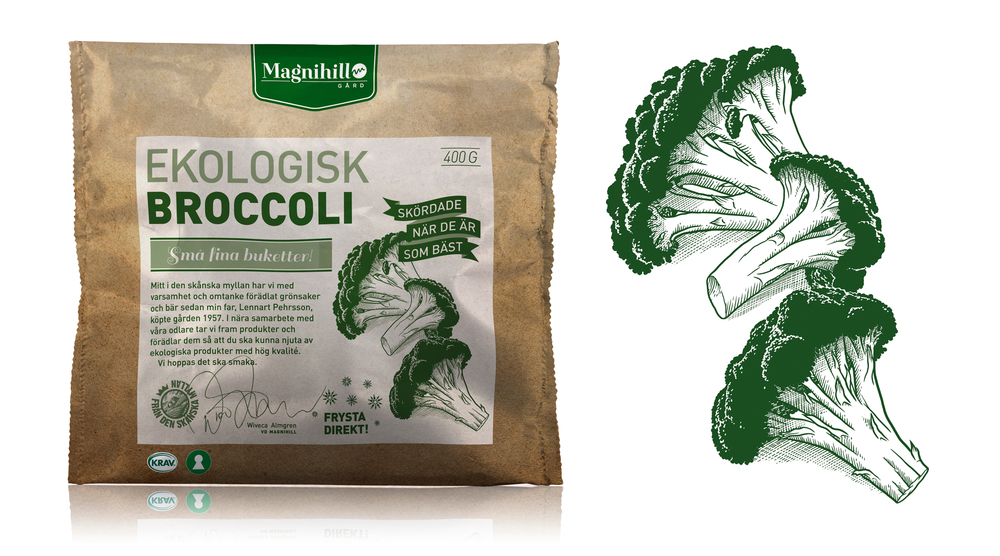 Magnihill g?rd 有機農產品包裝設計——綠色蔬菜包裝設計
