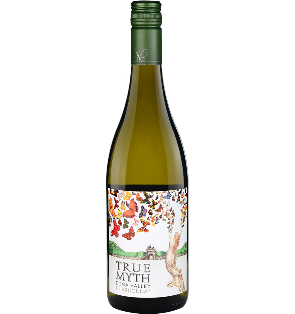 上海包裝設計公司設計欣賞——True Myth Chardonnay 紅酒包裝設計2——酒瓶設計