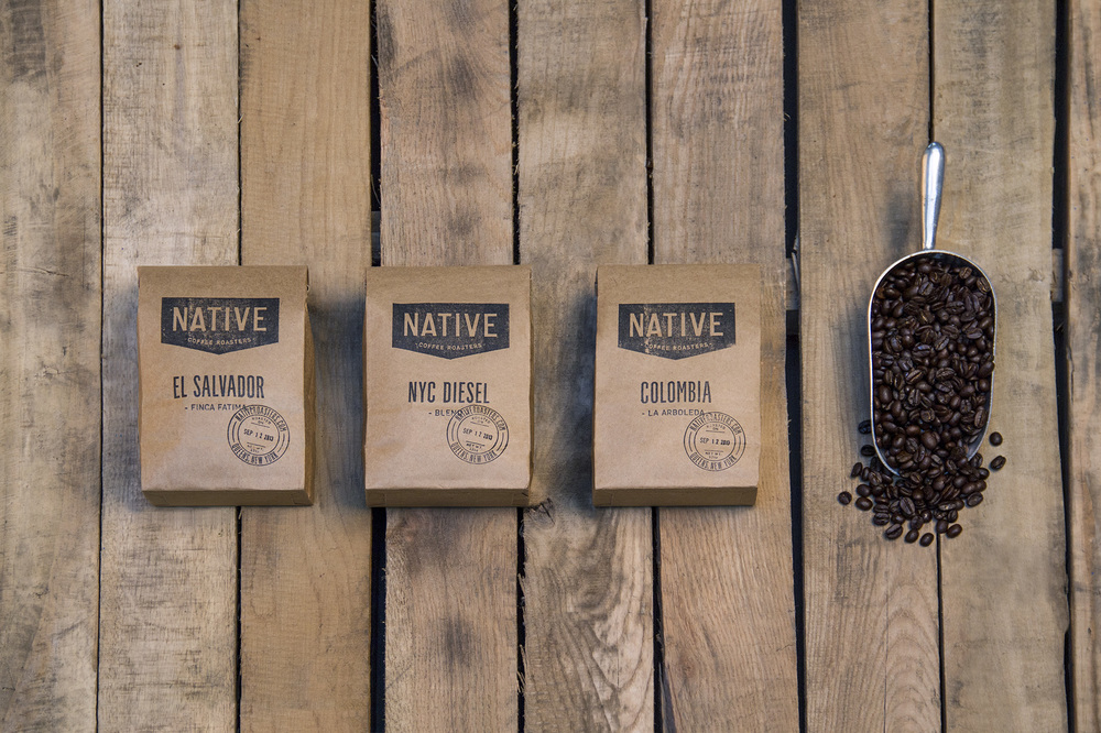 1美國咖啡烘焙店Native Coffee Roasters 品牌形象設(shè)計(jì) 牛皮紙包裝設(shè)計(jì) 尚略中國品牌策劃與廣告公司