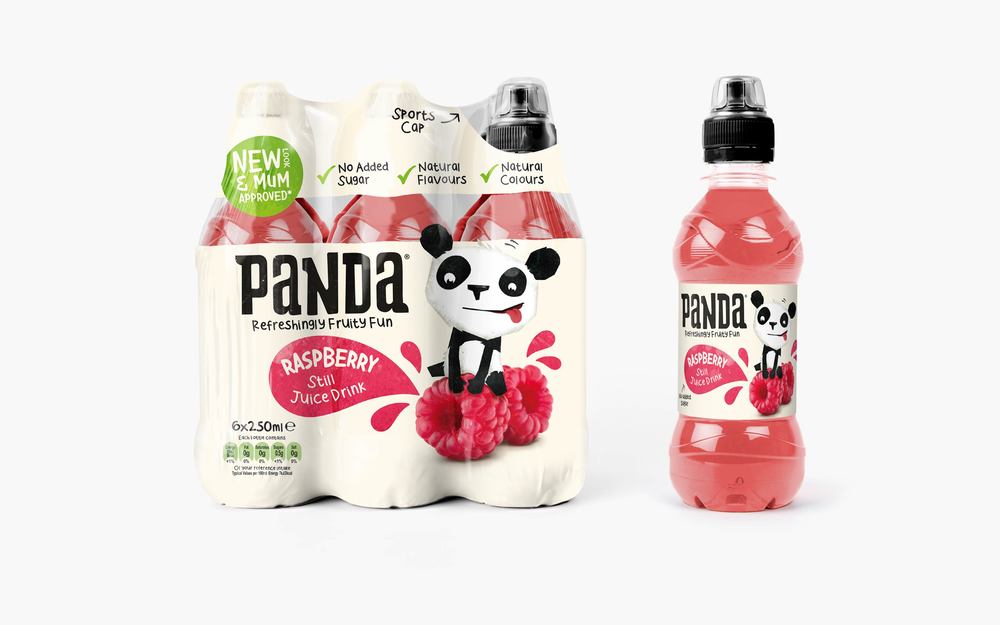 6.1.PANDA Soft Drinks 熊貓兒童軟飲料品牌標志設計包裝設計-尚略廣告品牌策劃公司、標志設計公司、畫冊設計公司、包裝設計公司