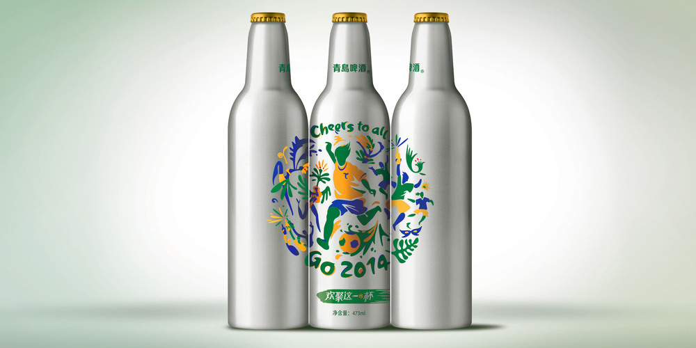 青島啤酒世界杯限量版包裝設計欣賞——上海尚略廣告包裝設計公司，上海營銷策劃公司，上海品牌策劃公司，上海品牌設計公司