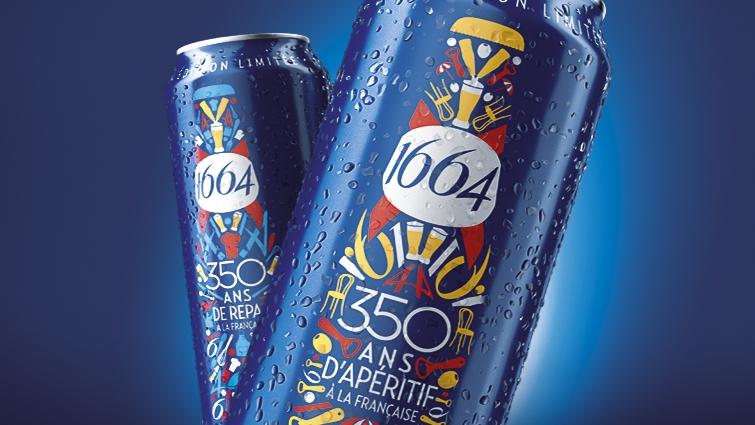 國外包裝設計欣賞2——法國Kronenbourg 1864 啤酒350周年版包裝設計-上海尚略廣告包裝設計公司品牌策劃公司營銷策劃公司廣告設計公司