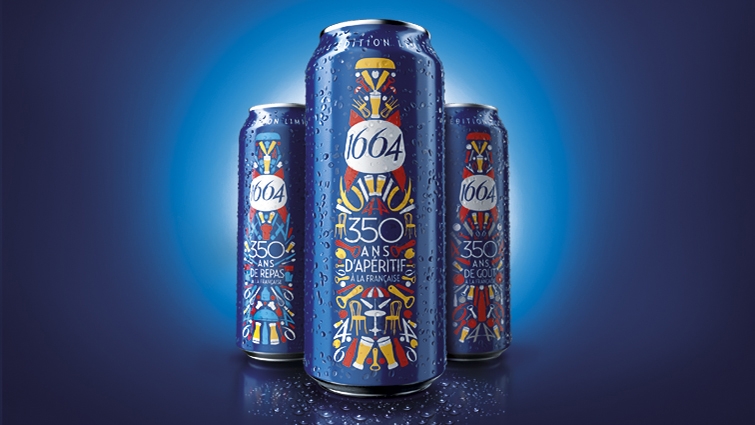 國外包裝設計欣賞1——法國Kronenbourg 1864 啤酒350周年版包裝設計-上海尚略廣告包裝設計公司品牌策劃公司營銷策劃公司廣告設計公司
