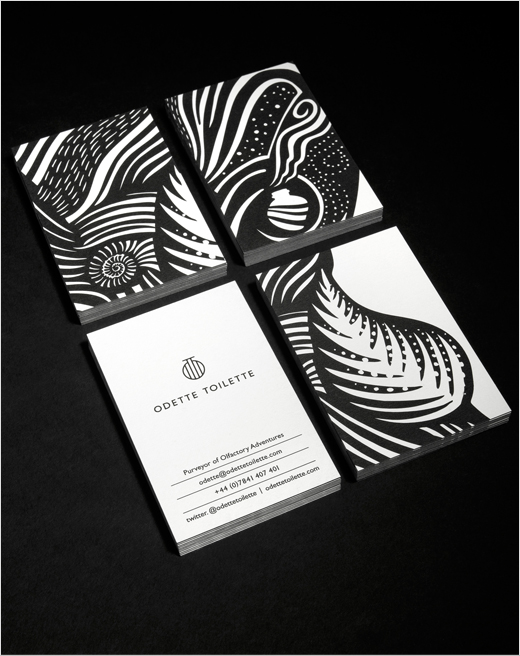 Odette 香水黑白色風格VI設(shè)計品牌視覺形象設(shè)計-上海VI設(shè)計公司4