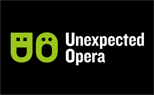 Opera 歌劇藝術機構人物唱歌表情面具LOGO設計-上海LOGO設計公司2