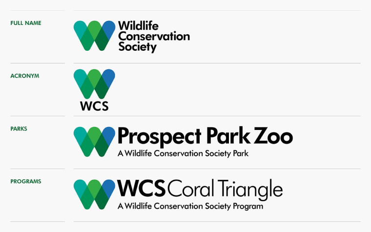 WCS國際野生生物保護學會LOGO設計-上海LOGO設計公司3
