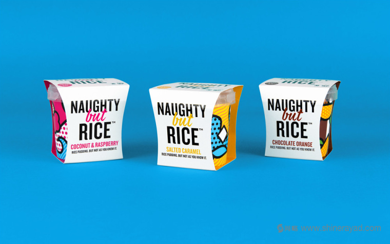 上海包裝設(shè)計公司設(shè)計欣賞：NAUGHTY 大米布丁奶制品包裝設(shè)計3