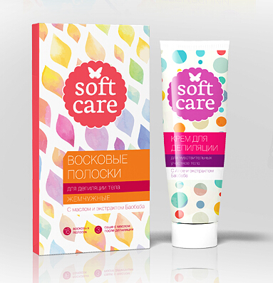 上海化妝品包裝設(shè)計公司尚略分享：Soft Care 女性脫毛膏產(chǎn)品包裝設(shè)計4
