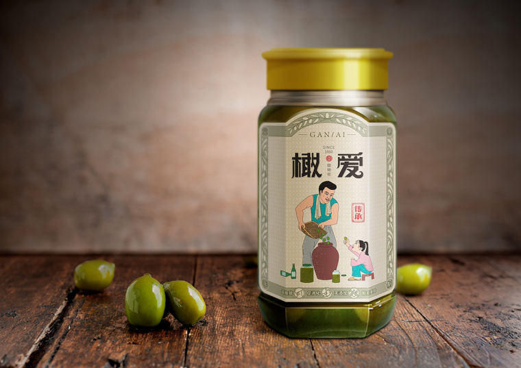 橄愛醋橄欖地方特產(chǎn)包裝設(shè)計-上海食品包裝設(shè)計公司包裝設(shè)計佳作欣賞3