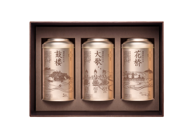 東方藝術手繪侗糧原生有機大米包裝設計-上海包裝設計公司糧食包裝設計欣賞2
