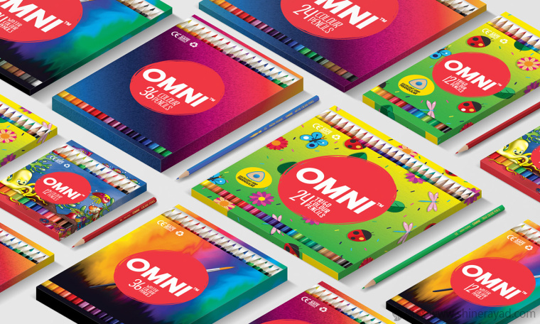 OMNI 水彩筆顏料筆繪畫工具文具盒子包裝設計-上海包裝設計公司7