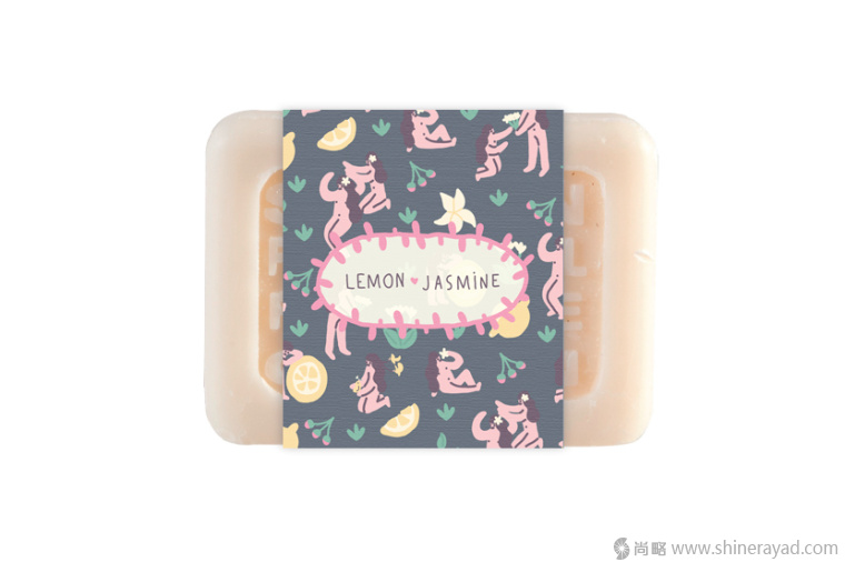 上海包裝設(shè)計(jì)公司推薦：漫畫風(fēng)格 Flora 檸檬茉莉美容肥皂包裝設(shè)計(jì)2