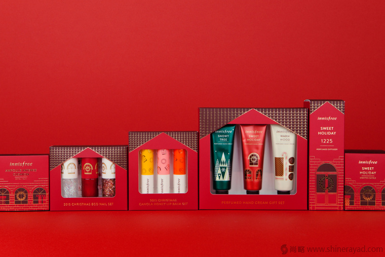 2上海包裝設(shè)計(jì)公司-韓國(guó) Innisfree 女性化妝品護(hù)膚品品牌圣誕節(jié)日裝包裝設(shè)計(jì)