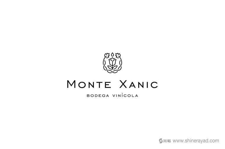 Monte Xanic 葡萄酒花朵商標(biāo)設(shè)計(jì)-上海商標(biāo)設(shè)計(jì)公司2