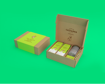 Castanha 堅果牛奶包裝設計品牌形象設計4－禮盒盒裝包裝設計