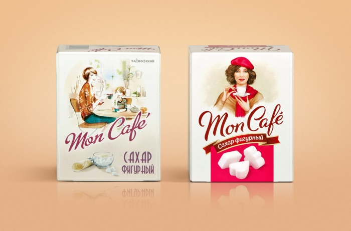 尚略上海包裝設(shè)計(jì)公司國(guó)外包裝設(shè)計(jì)分享：Mon Cafe 咖啡糖包裝設(shè)計(jì)2-新舊包裝對(duì)比