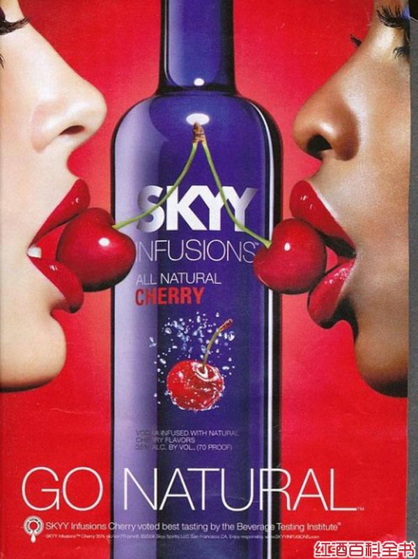 藍(lán)天伏特加（Skyy Vodka）平面廣告創(chuàng)意設(shè)計1