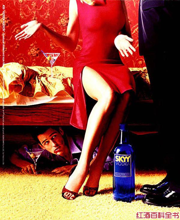 藍(lán)天伏特加（Skyy Vodka）平面廣告創(chuàng)意設(shè)計2