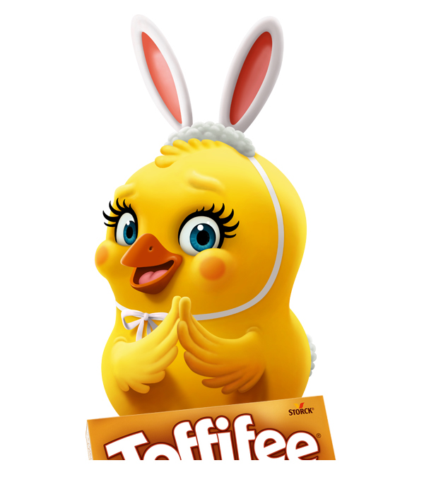Toffifee 妃巧克力與杏仁奶油夾心軟糖小雞卡通形象設(shè)計(jì)2