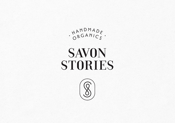 Savon Stories手工肥皂精油標志設計1
