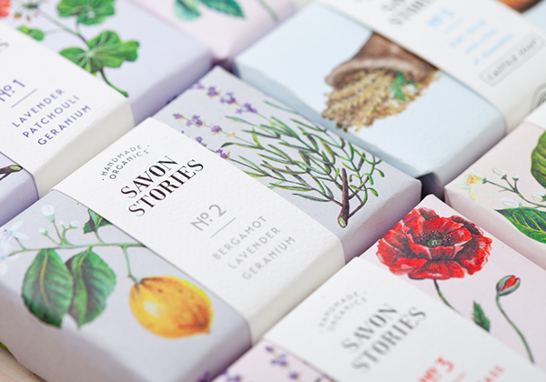 Savon Stories手工肥皂品牌標志設計包裝設計5