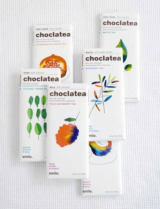 尚略上海包裝設計公司設計佳作：Choclatea水彩插畫茶葉包裝設計1