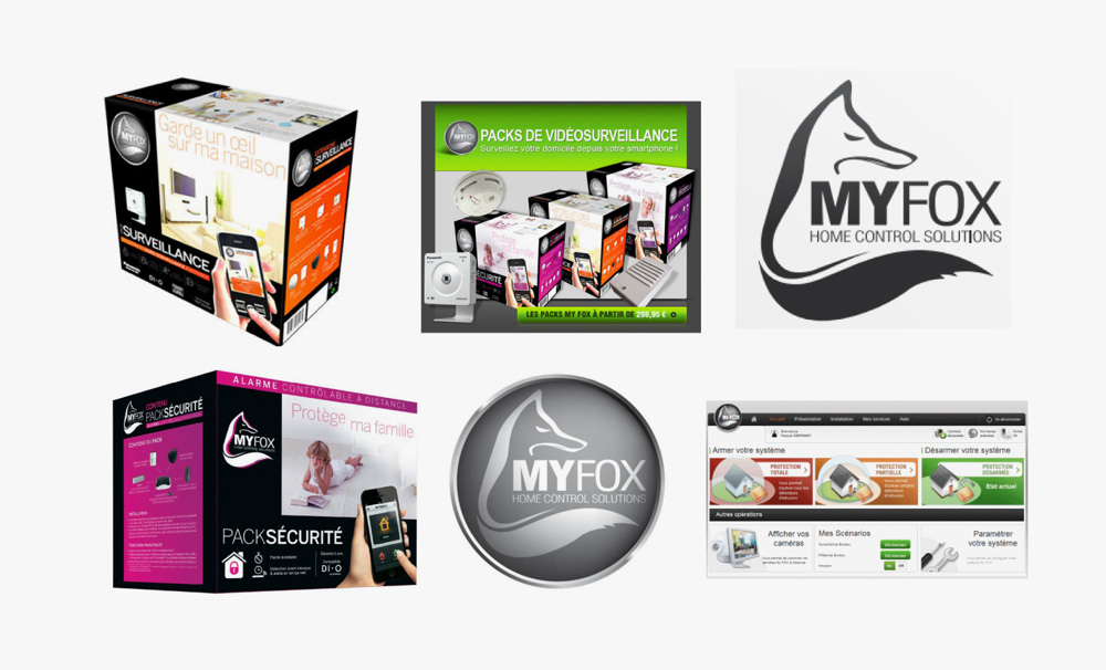 Myfox我的狐貍家庭安全消費電子品牌原先舊標志設計與包裝設計6 Myfox我的狐貍家庭安全消費電子品牌原先舊標志設計與包裝設計6