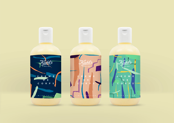 Kiehl''s 果汁飲料瓶裝筆觸藝術包裝設計-上海尚略包裝設計公司分享1