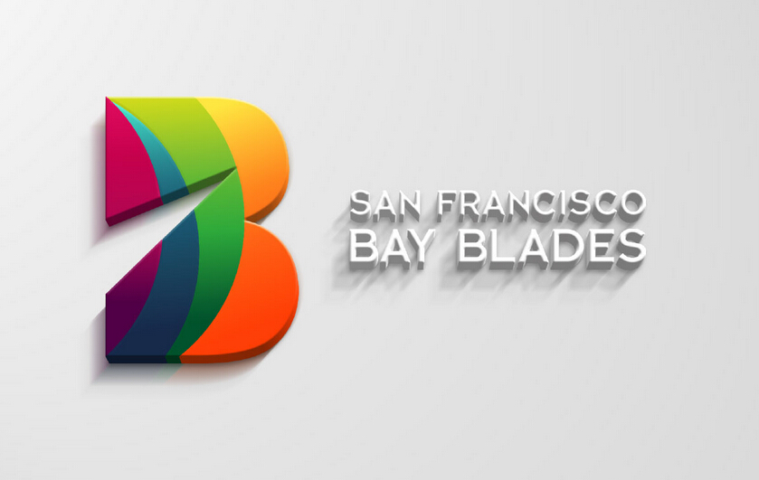 Bay Blades 體育俱樂部B字母標志設計1