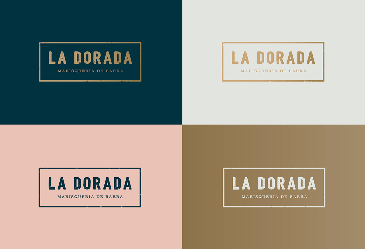 La Dorada 海洋海鮮餐廳品牌VI形象設(shè)計3-標(biāo)志配色設(shè)計