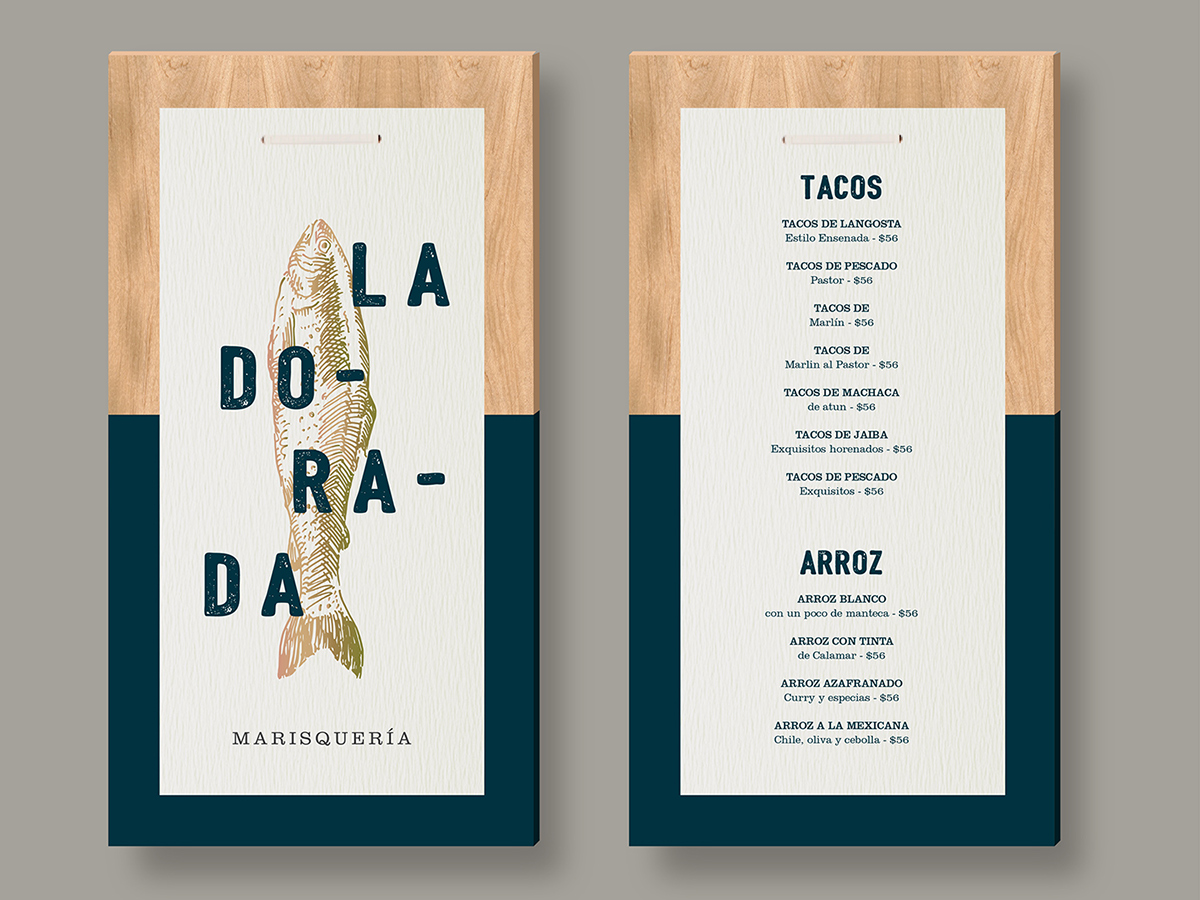 La Dorada 海洋餐廳品牌VI形象設(shè)計8