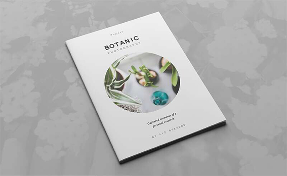 Botanic 植物園花草栽培園多圖畫冊設(shè)計版式1-封面設(shè)計