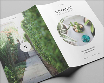 Botanic 植物園花草栽培園多圖畫冊設(shè)計版式2-封面封底設(shè)計