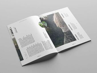Botanic 植物園花草栽培園多圖畫冊設(shè)計版式6-目錄頁設(shè)計