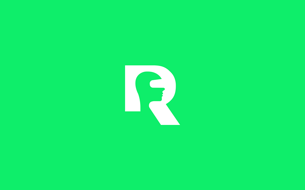 倫敦Reality虛擬現實實驗室R字母標志設計5