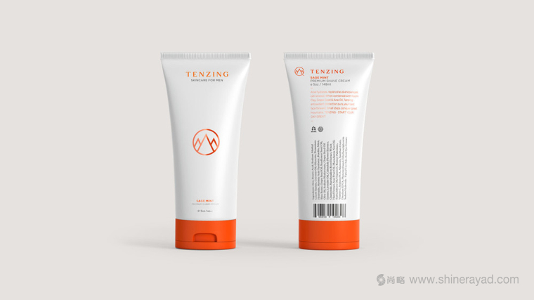Tenzing 男士護膚品品牌包裝設計3