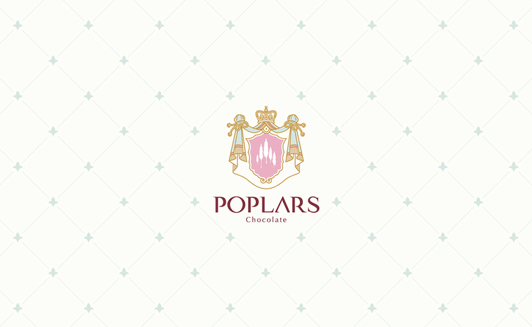 poplars巧克力甜品品牌標志設計2