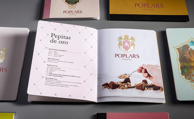 poplars巧克力甜品品牌標志設計畫冊設計