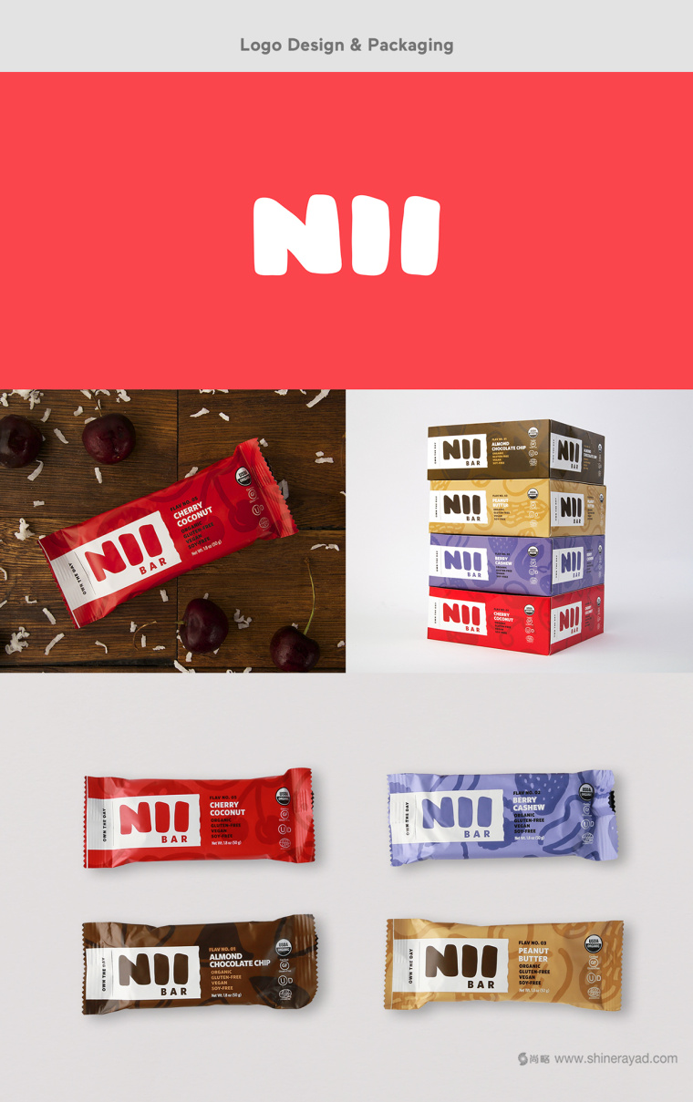 Nii 健康有機休閑食品包裝設計4