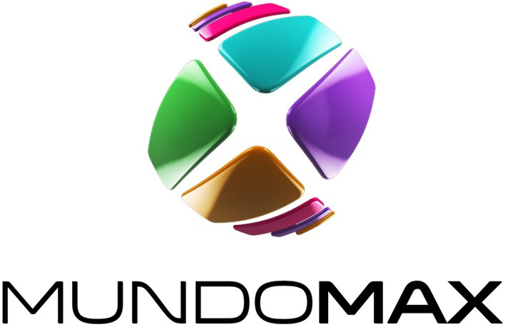 美國西班牙語電視臺MundoMax新3D立體X字母LOGO設計2