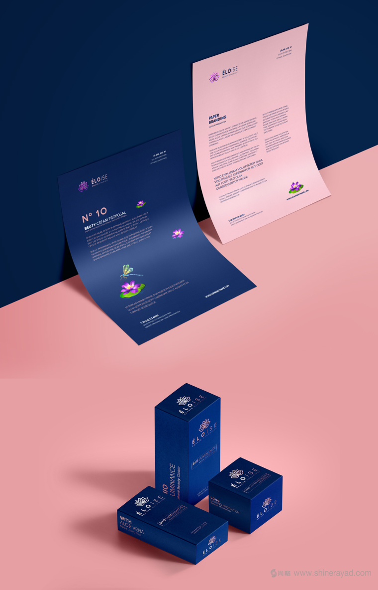 ELOISE化妝品企業形象設計-品牌VI設計5