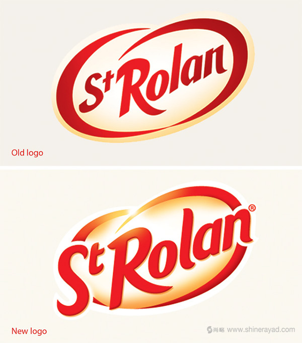 St Rolan 袋裝奶油面包品牌英文字體LOGO設(shè)計(jì)-新舊LOGO設(shè)計(jì)對(duì)比2