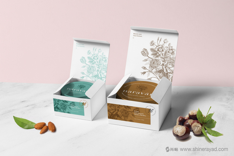 naravan 天然美容保養品護膚品盒子包裝設計7