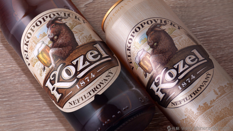 國外啤酒包裝設計欣賞——俄羅斯Kozel 啤酒山羊插畫包裝設計3