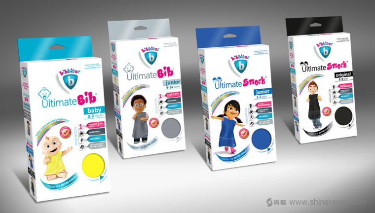 Bibbit嬰兒兒童睡衣背帶褲童裝包裝設計-上海兒童用品包裝設計公司-產品全家福1