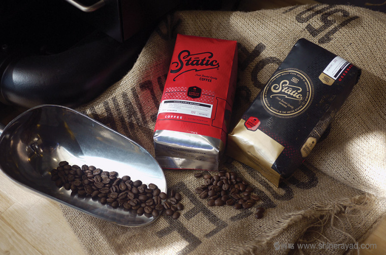 Static Coffee 袋裝咖啡豆咖啡紅黑包裝設計5