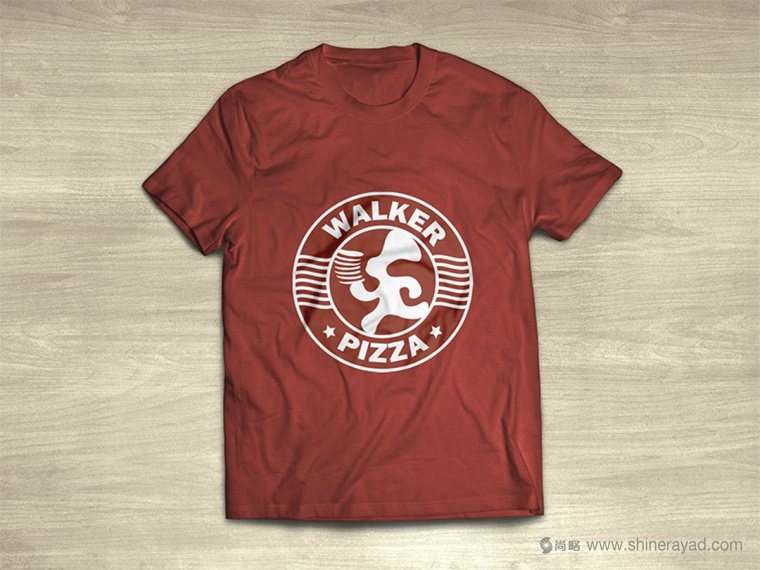 4 Walker pizza 披薩連鎖店品牌VI視覺(jué)形象設(shè)計(jì)-員工服飾設(shè)計(jì)