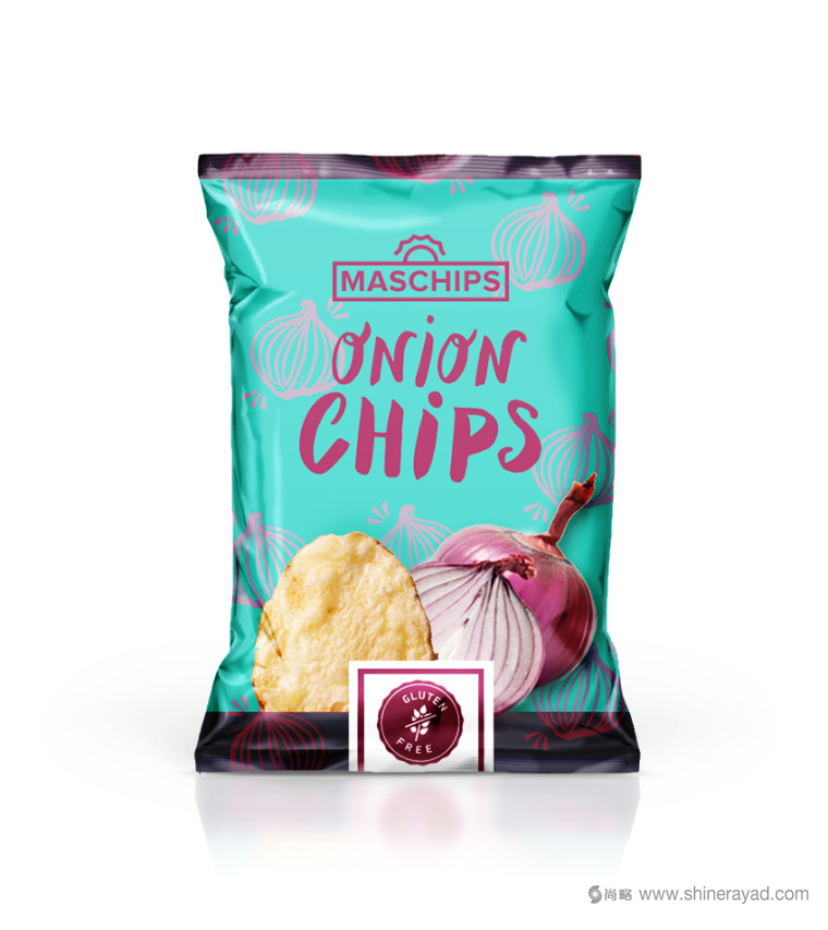 Maschips 袋裝薯片包裝設計-洋蔥口味-上海包裝設計公司4