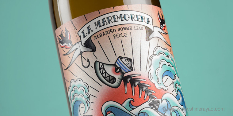 上海包裝設計公司欣賞:典紋身插畫藝術風格 La Marimorena 葡萄酒包裝設計1 上海包裝設計公司欣賞:典紋身插畫藝術風格 La Marimorena 葡萄酒包裝設計1
