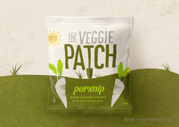 The Veggie Patch 蔬菜干蔬菜干脆片零食包裝設計-上海食品包裝設計公司2